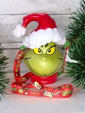 Universal Studios The Grinch Dr. Seuss Santa Christmas Popcorn Bucket